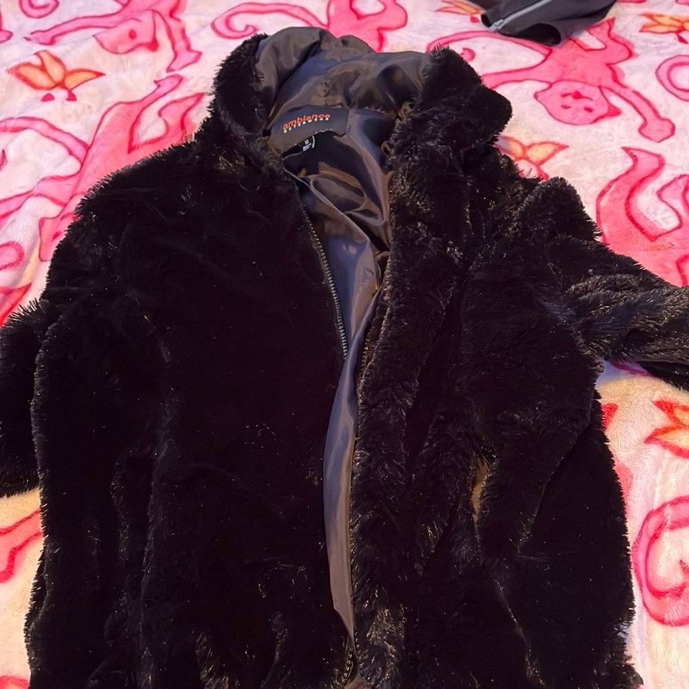 black soft jacket size m